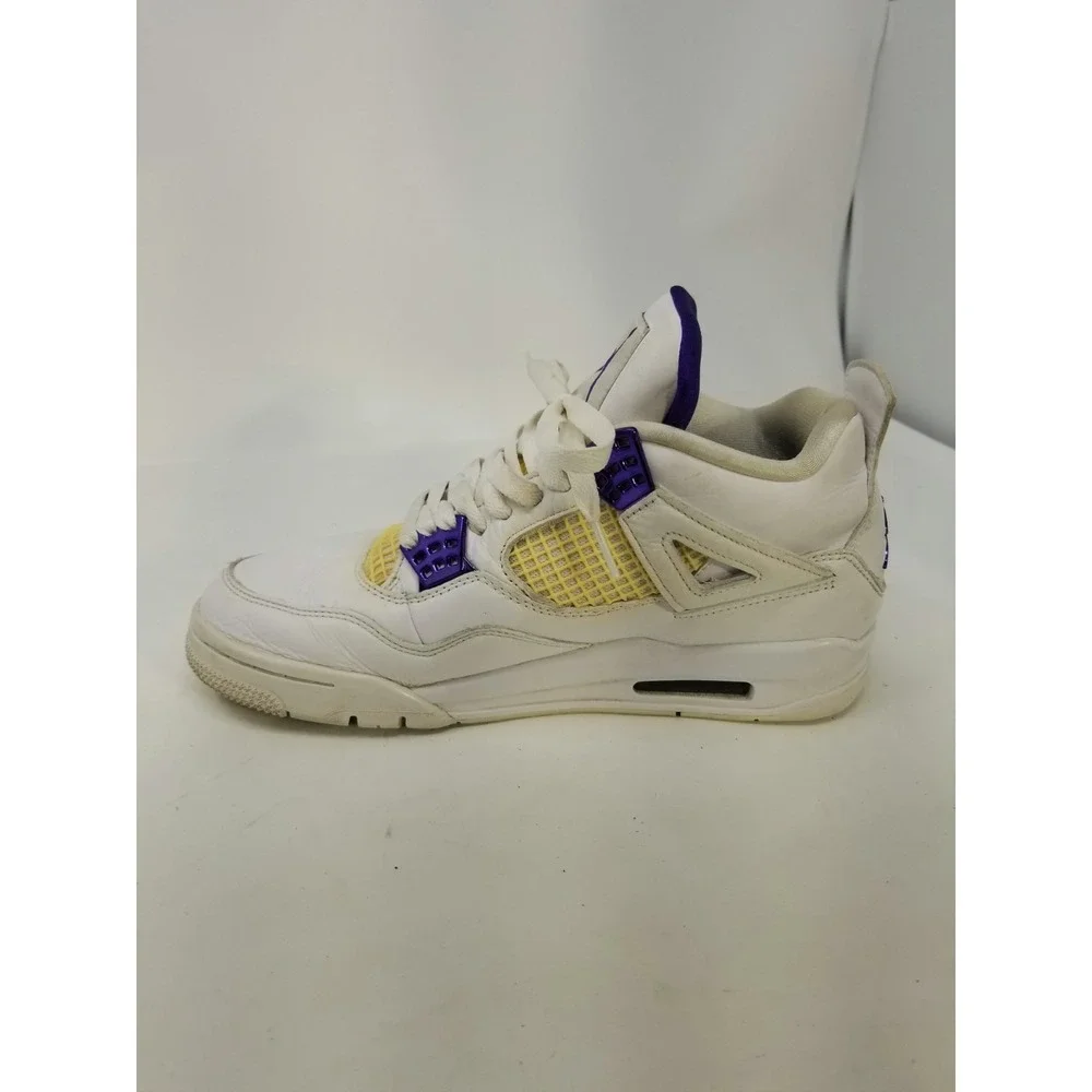 Jordan 4 Retro White Mid Purple Metallic Men's Size 8 CT8527-115